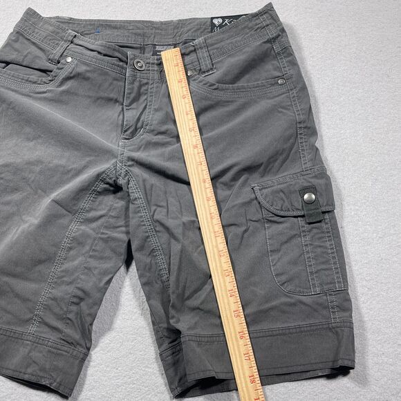 KÜHL Patina Dye Cargo Short Womens Size 8 Gray 9″ Inseam Gorp‎ Outdoors - Picture 3 of 11